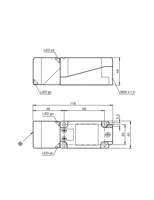 Detector de proximidad Pepperl+Fuchs NBB20-U1-B3B | Velfair