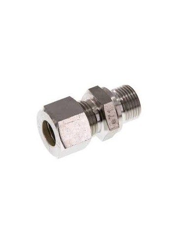 Racor DIN tuerca y anillo rosca macho 3/8" bsp