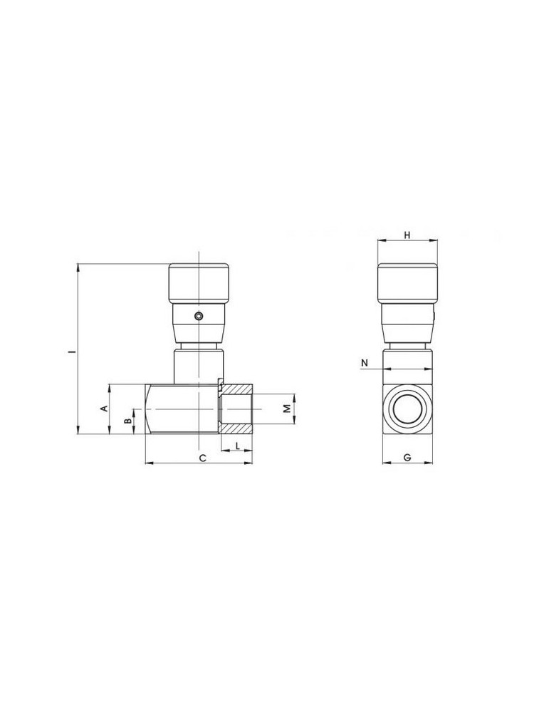 Plano regulador de caudal hidráulico