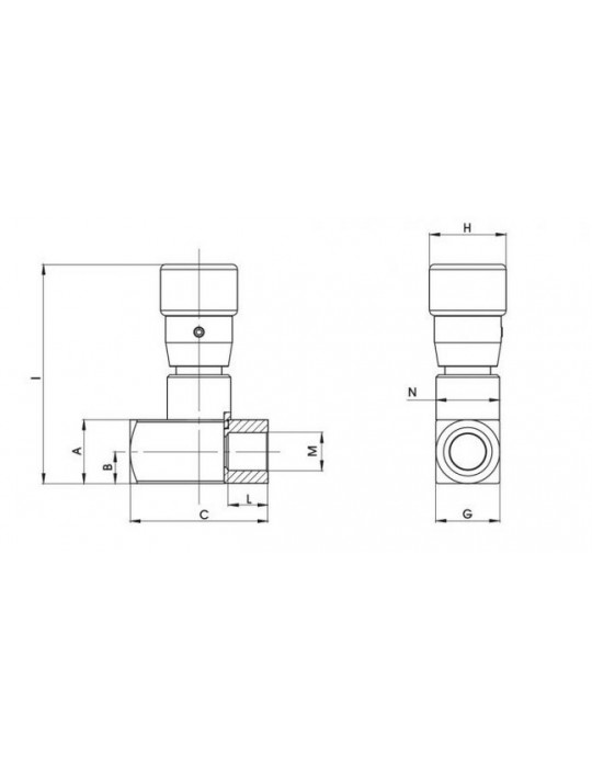 Plano regulador de caudal hidráulico