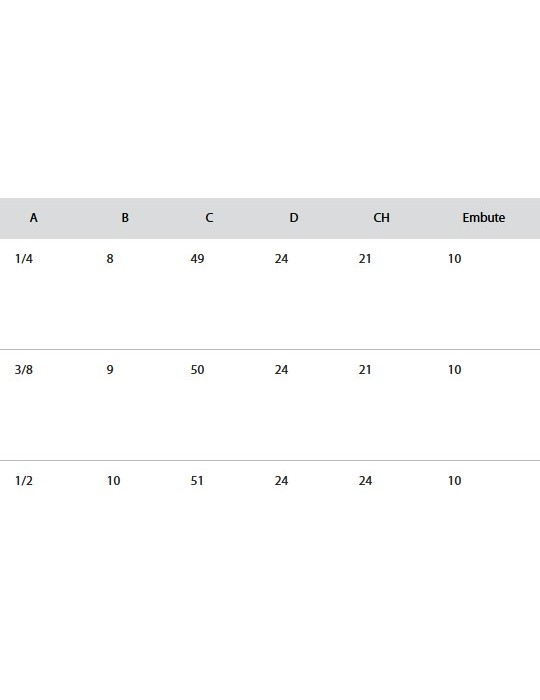 Enchufe neumático universal macho | Velfair