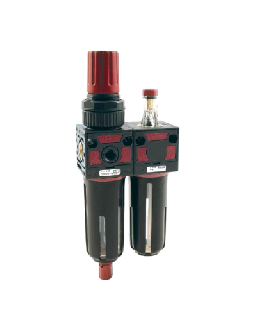 Filtro regulador de presión y lubricador 1/2" Nordair