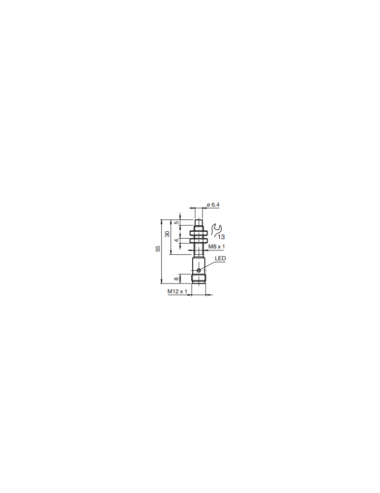 Detector de proximidad Pepperl+Fuchs NBN3-8GM30-E2-V1