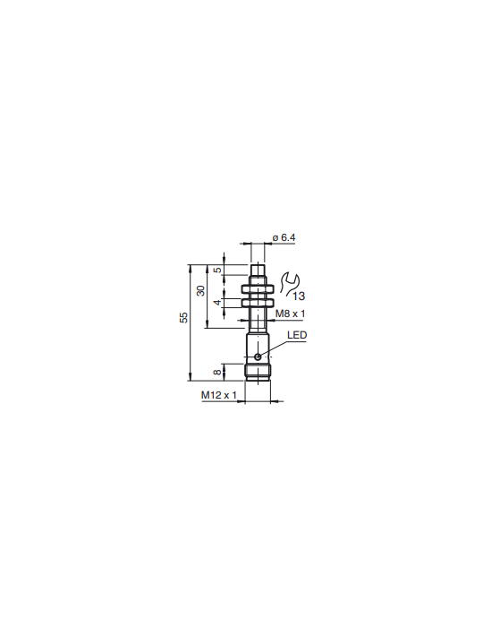 Detector de proximidad Pepperl+Fuchs NBN3-8GM30-E2-V1