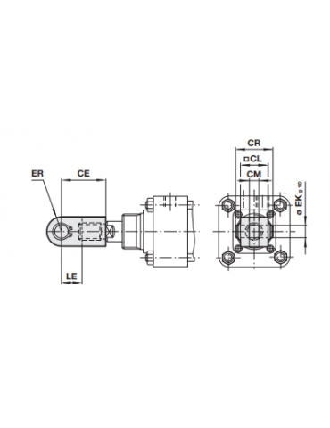 Fijacion "F" Cilindro M/950 - M (QM-409) 2