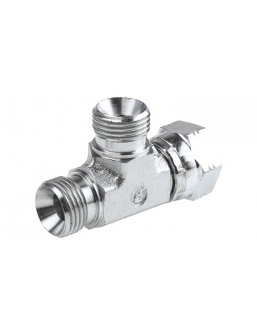 Racor Hidráulico T lateral hembra-macho-macho BSP